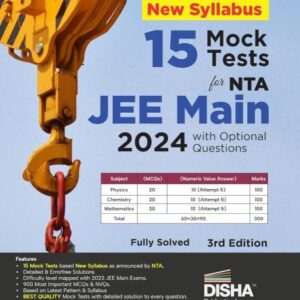 15 Mock Tests for New Syllabus NTA JEE Main 2024 with Optional Questions - 3rd Edition  Physics